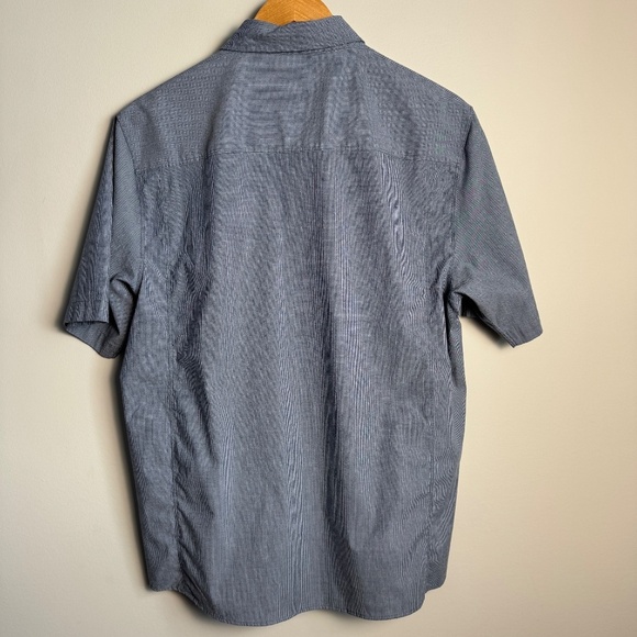 Cloudveil Men's Short Sleeve Button Up Casual Shirt Bluish-Gray Small Summer‎ - Picture 6 of 13